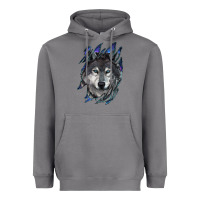 Storm Wolf scratch mark Heavyweight Hoodie - RanaPortraitStore