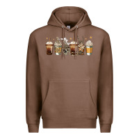 Chestnut skeleton coffee cups Premium Hoodie - Jasminsmagicworld