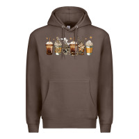 Coffee skeleton coffee cups Premium Hoodie - Jasminsmagicworld