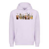 Lilac skeleton coffee cups Premium Hoodie - Jasminsmagicworld