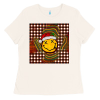 Bone Christmas smiley face Ladies Tee - BarkalooDesign