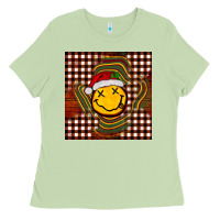 Matcha Christmas smiley face Ladies Tee - BarkalooDesign