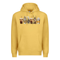 Antique Gold skeleton coffee cups Premium Hoodie - Jasminsmagicworld