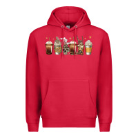 Cardinal skeleton coffee cups Premium Hoodie - Jasminsmagicworld