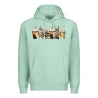 Seafoam skeleton coffee cups Premium Hoodie - Jasminsmagicworld