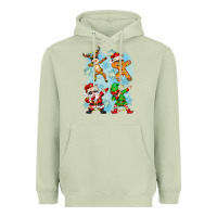 Matcha dabbing christmas Heavyweight Hoodie - Zillion Design Studio