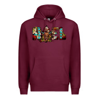 Burgundy noel Premium Hoodie - JahusDesignShop