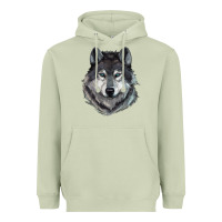 Matcha Wolf Heavyweight Hoodie - RanaPortraitStore