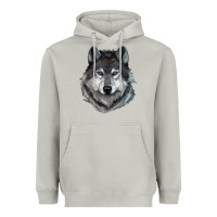 Moon Dust Wolf Heavyweight Hoodie - RanaPortraitStore