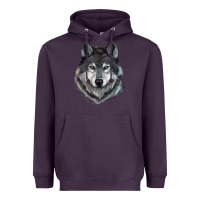Plum Wolf Heavyweight Hoodie - RanaPortraitStore