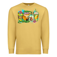 Antique Gold alligator coffee cups Premium Sweatshirt - Zillion Design Studio