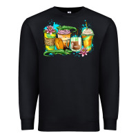 Black alligator coffee cups Premium Sweatshirt - Zillion Design Studio