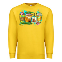 Lemon alligator coffee cups Premium Sweatshirt - Zillion Design Studio