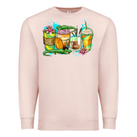 Pale Pink alligator coffee cups Premium Sweatshirt - Zillion Design Studio