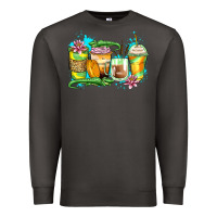 Smoke alligator coffee cups Premium Sweatshirt - Zillion Design Studio