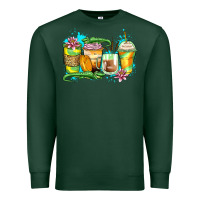 Sports Green alligator coffee cups Premium Sweatshirt - Zillion Design Studio