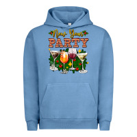 Pigment Pebble Blue new year party christmas coctail Urban Hoodie - AdoDesignShop