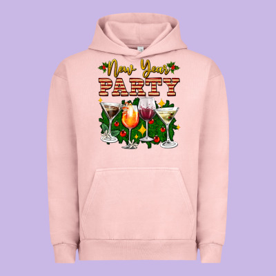 New Year Party Christmas Coctail Urban Hoodie Designed By Adodesignshop