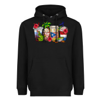 Black puerto rico coffee cups Heavyweight Hoodie - texasbilliewilder