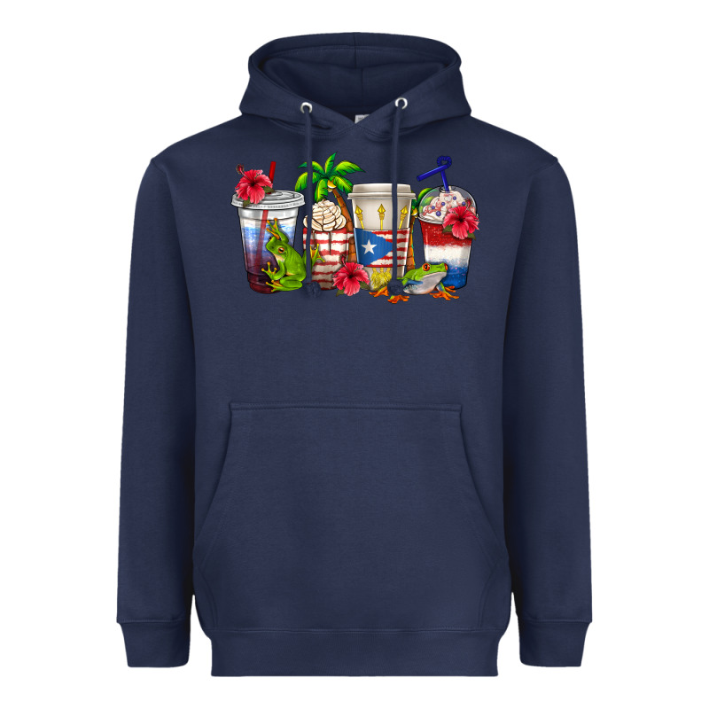 Puerto Rico Coffee Cups Heavyweight Hoodie by texasbilliewilder | Teevron