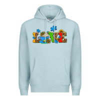 Blue Mist autism coffee cup with sunflower Premium Hoodie - AdoDesignShop