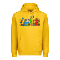 Lemon autism coffee cup with sunflower Premium Hoodie - AdoDesignShop
