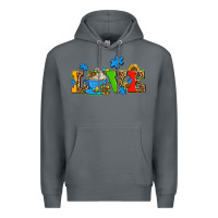 Rock autism coffee cup with sunflower Premium Hoodie - AdoDesignShop
