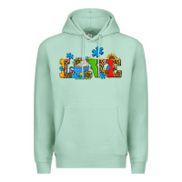 Seafoam autism coffee cup with sunflower Premium Hoodie - AdoDesignShop
