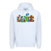 White autism coffee cup with sunflower Premium Hoodie - AdoDesignShop