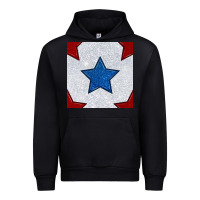 Black Glitter 4th Of July Seamless Pattern Urban Hoodie - BundleAndBundleShop