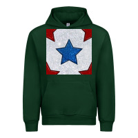Forest Green Glitter 4th Of July Seamless Pattern Urban Hoodie - BundleAndBundleShop