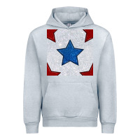 Heather Grey Glitter 4th Of July Seamless Pattern Urban Hoodie - BundleAndBundleShop