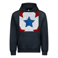 Navy Glitter 4th Of July Seamless Pattern Urban Hoodie - BundleAndBundleShop