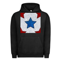 Pigment Black Glitter 4th Of July Seamless Pattern Urban Hoodie - BundleAndBundleShop