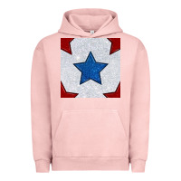 Pigment Salmon Glitter 4th Of July Seamless Pattern Urban Hoodie - BundleAndBundleShop