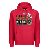 Cardinal i like my coffee black like my soul Premium Hoodie - Jasminsmagicworld
