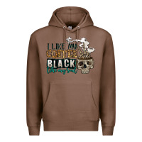 Chestnut i like my coffee black like my soul Premium Hoodie - Jasminsmagicworld