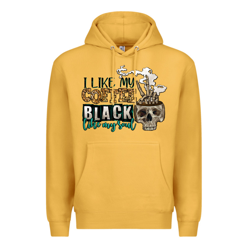 I Like My Coffee Black Like My Soul Premium Hoodie by Jasminsmagicworld | Teevron