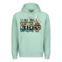 Seafoam i like my coffee black like my soul Premium Hoodie - Jasminsmagicworld