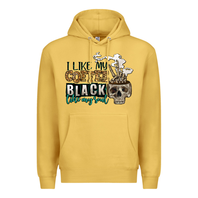 I Like My Coffee Black Like My Soul Premium Hoodie by Jasminsmagicworld | Teevron