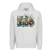 Dove Grey i like my coffee black like my soul Premium Hoodie - Jasminsmagicworld