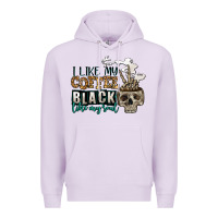 Lilac i like my coffee black like my soul Premium Hoodie - Jasminsmagicworld