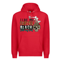 Red i like my coffee black like my soul Premium Hoodie - Jasminsmagicworld
