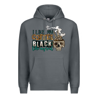 Rock i like my coffee black like my soul Premium Hoodie - Jasminsmagicworld