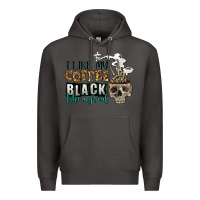 Smoke i like my coffee black like my soul Premium Hoodie - Jasminsmagicworld