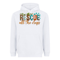 White rescue all the dogs Heavyweight Hoodie - texasbilliewilder