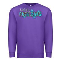Purple literally freezing winter Premium Sweatshirt - RanaPortraitStore