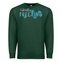 Sports Green literally freezing winter Premium Sweatshirt - RanaPortraitStore