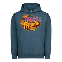 Pigment Midnight Navy thankful mama Urban Hoodie - JahusDesignShop