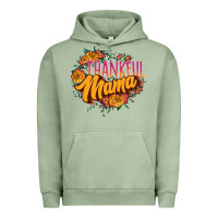 Pigment Oil Green thankful mama Urban Hoodie - JahusDesignShop